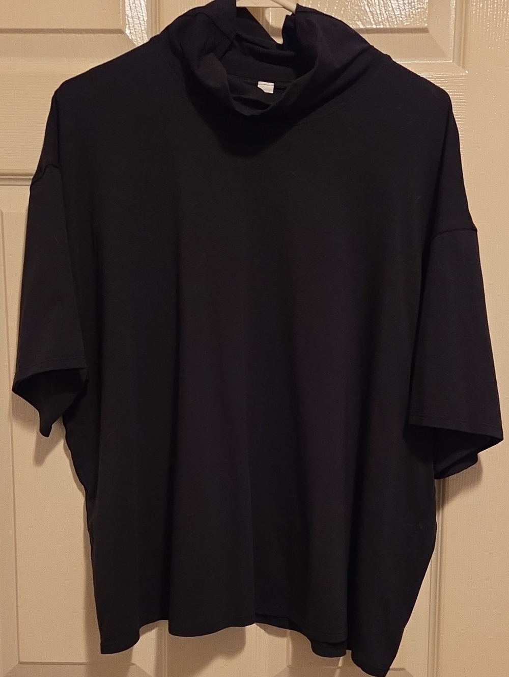lululemon athletica Black Short-Sleeve Mock Neck Tee